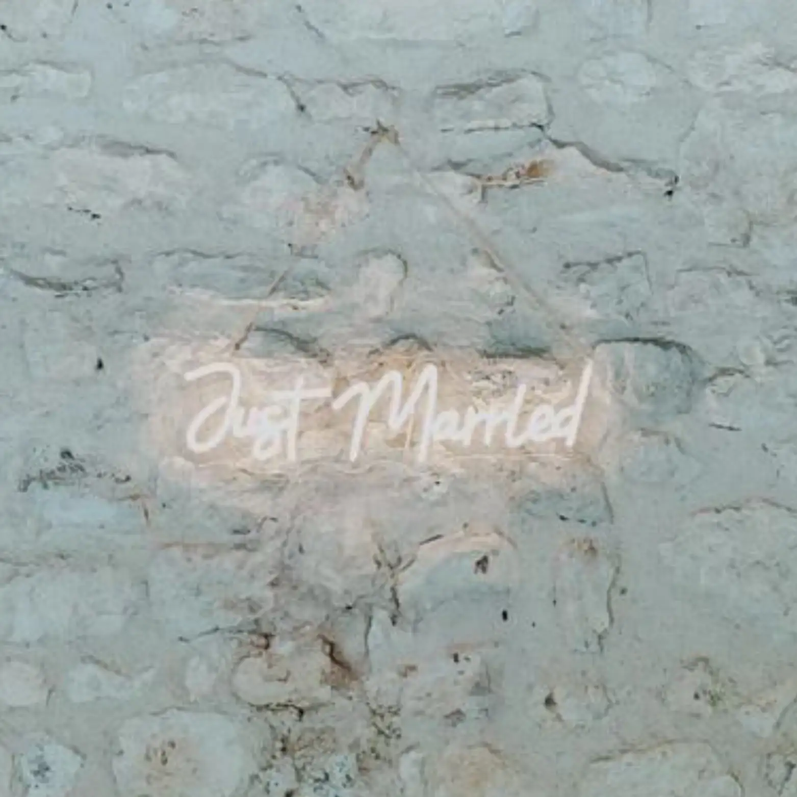 Néon "just married"