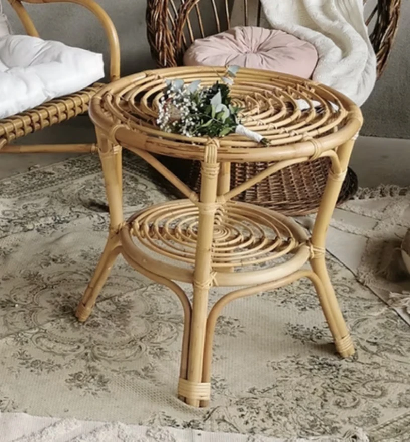Table basse en rotin "ozy"